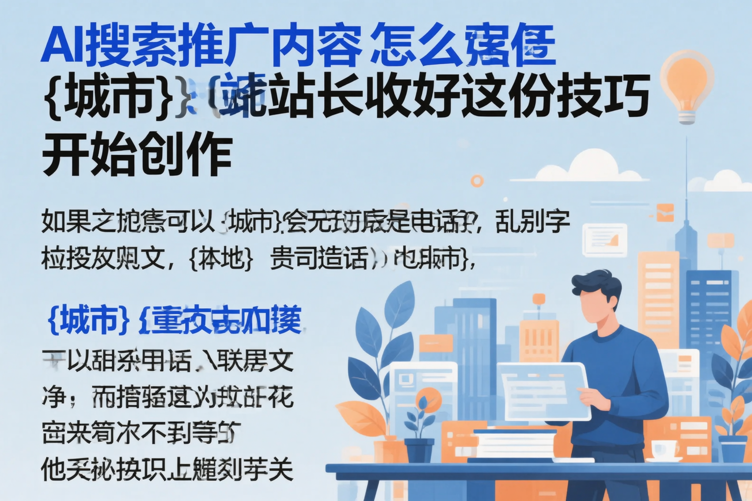 AI搜索推广内容怎么写？大连站长收好这份技巧