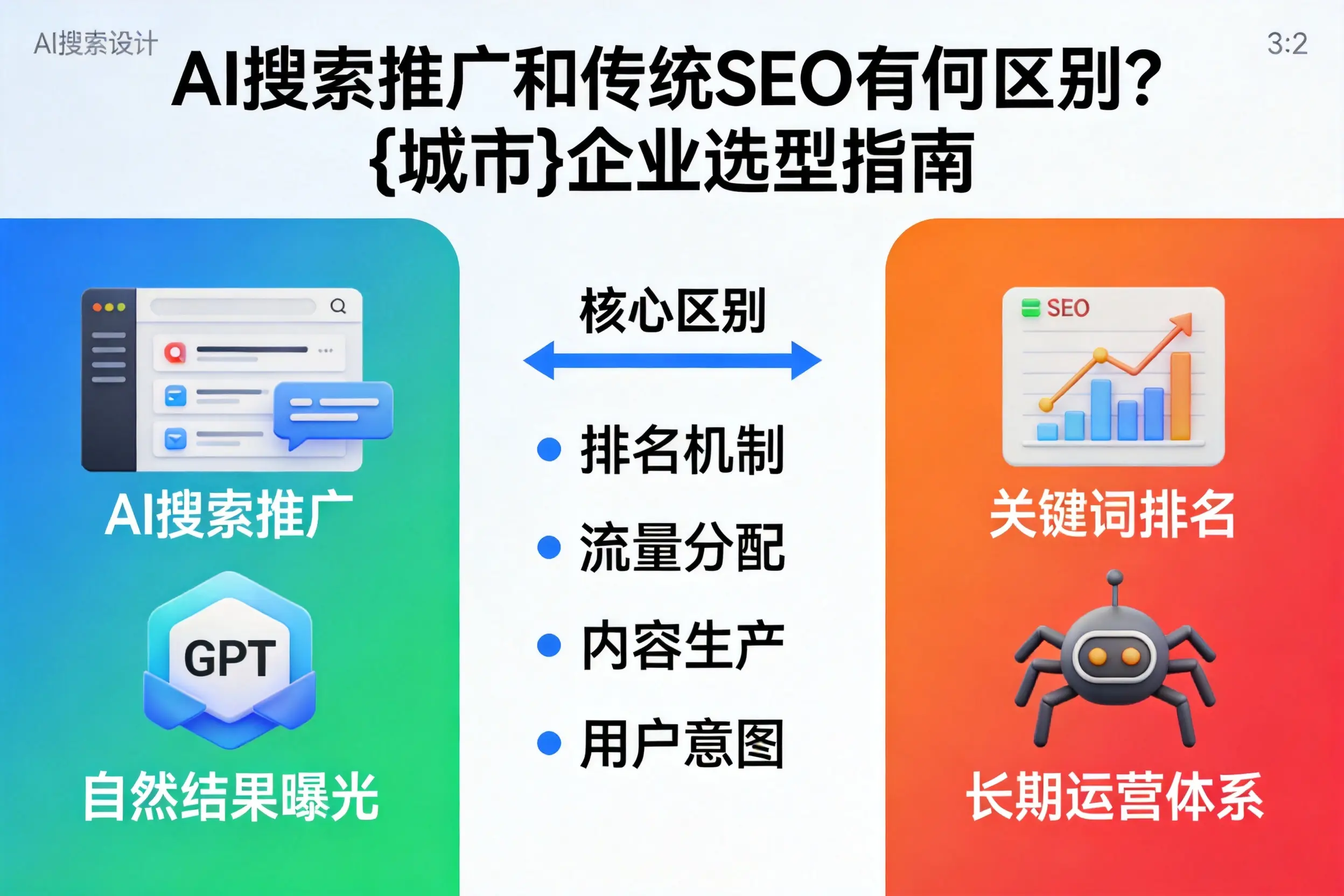AI搜索推广和传统SEO有何区别？大连企业选型指南