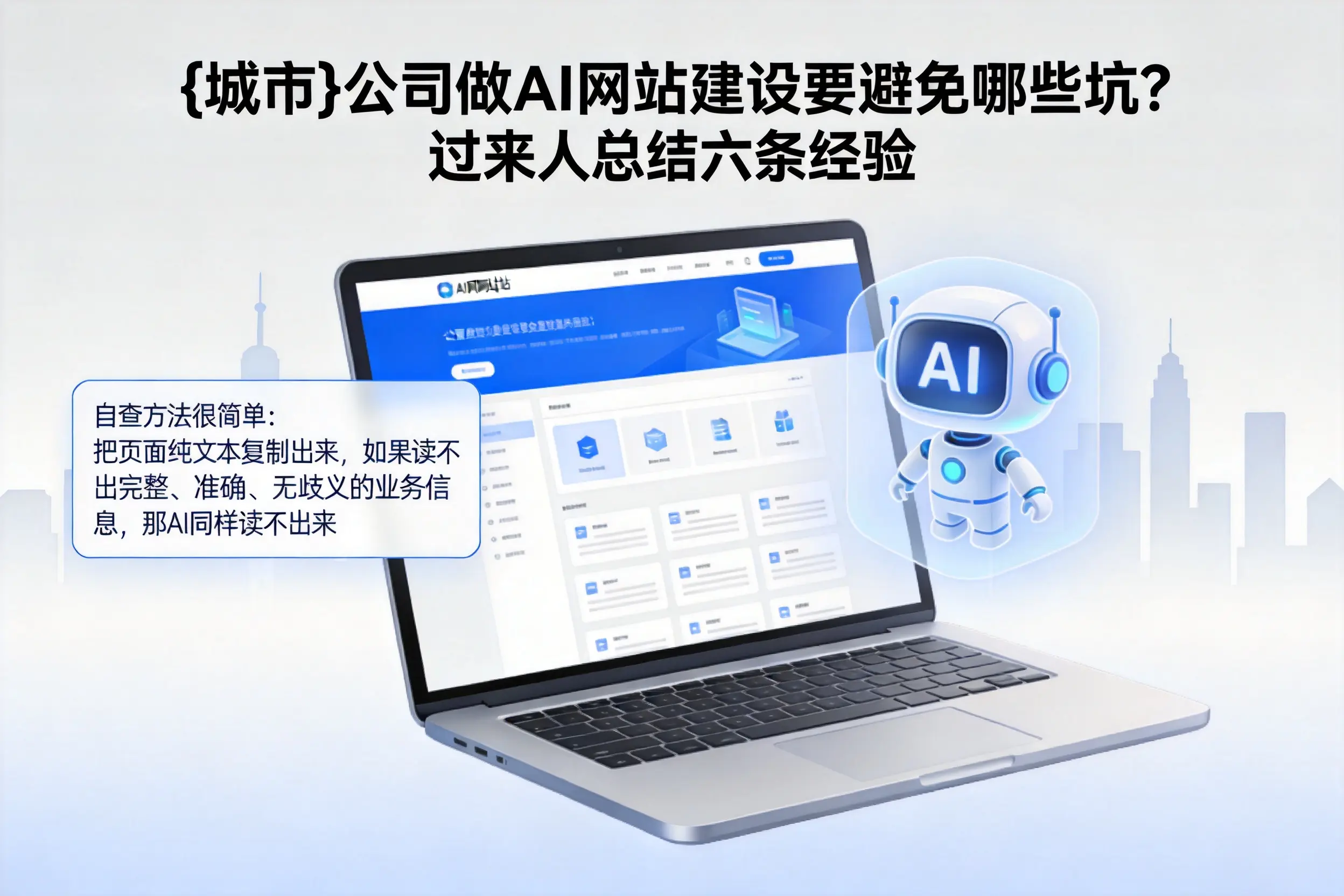 大连公司做AI网站建设要避免哪些坑?过来人总结六条经验