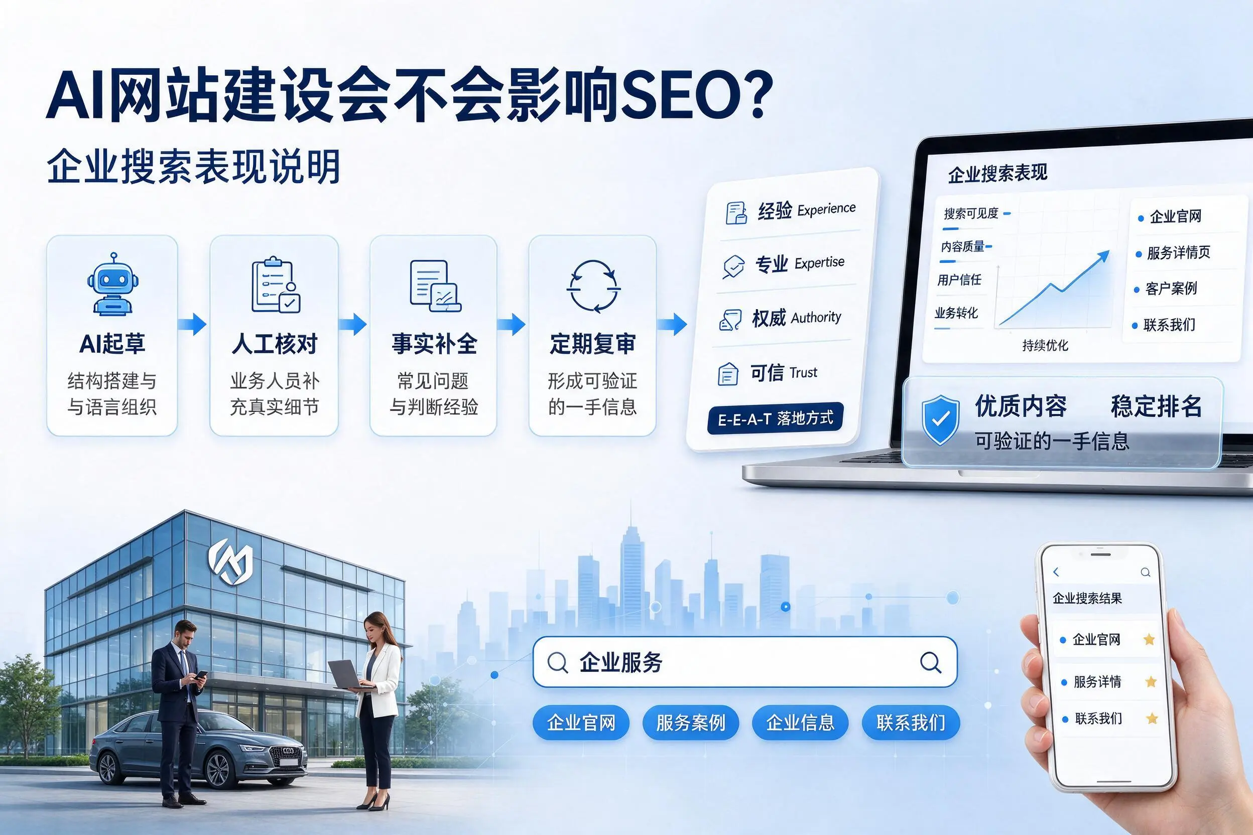 AI网站建设会不会影响SEO？大连企业搜索表现说明