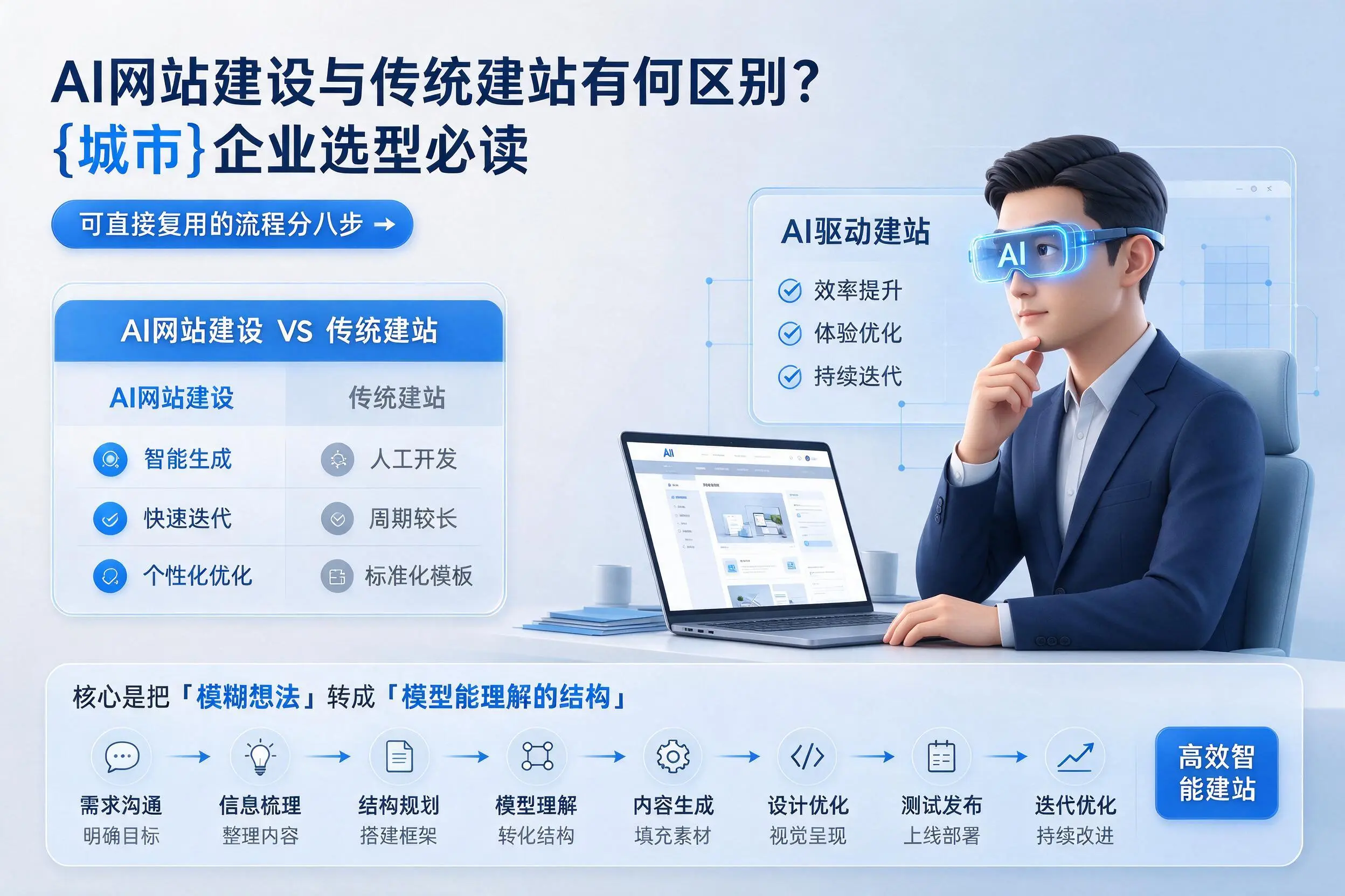 AI网站建设与传统建站有何区别？大连企业选型必读