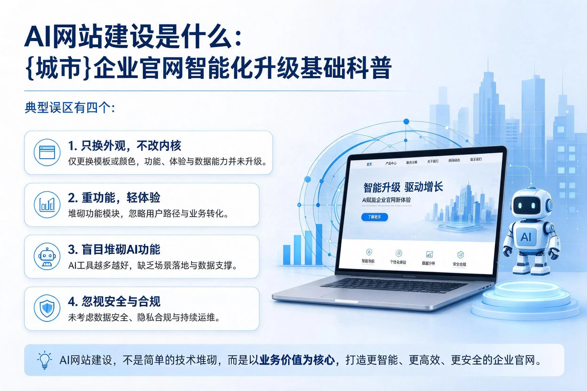 AI网站建设是什么：大连企业官网智能化升级基础科普