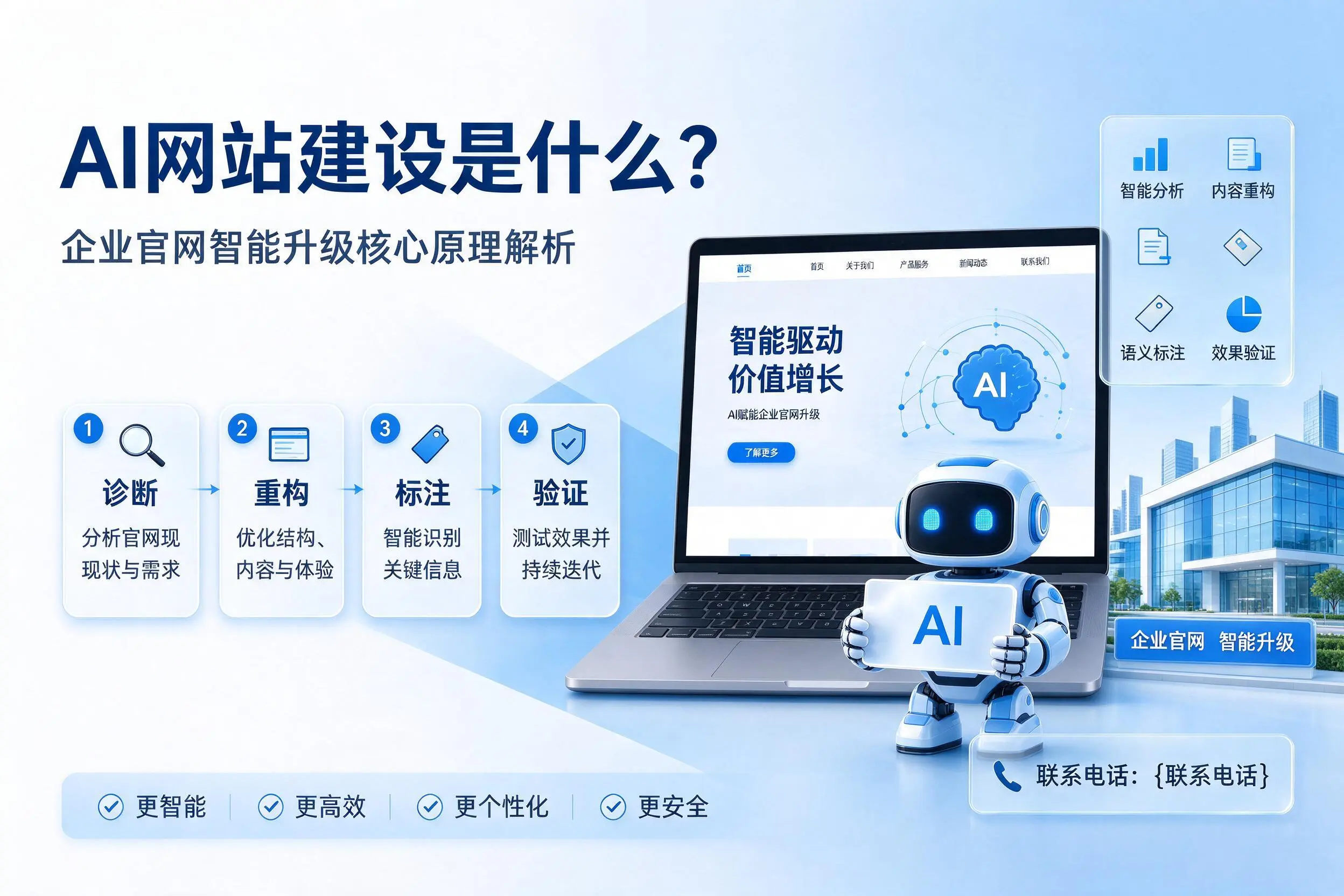AI网站建设是什么？大连企业官网智能升级核心原理解析