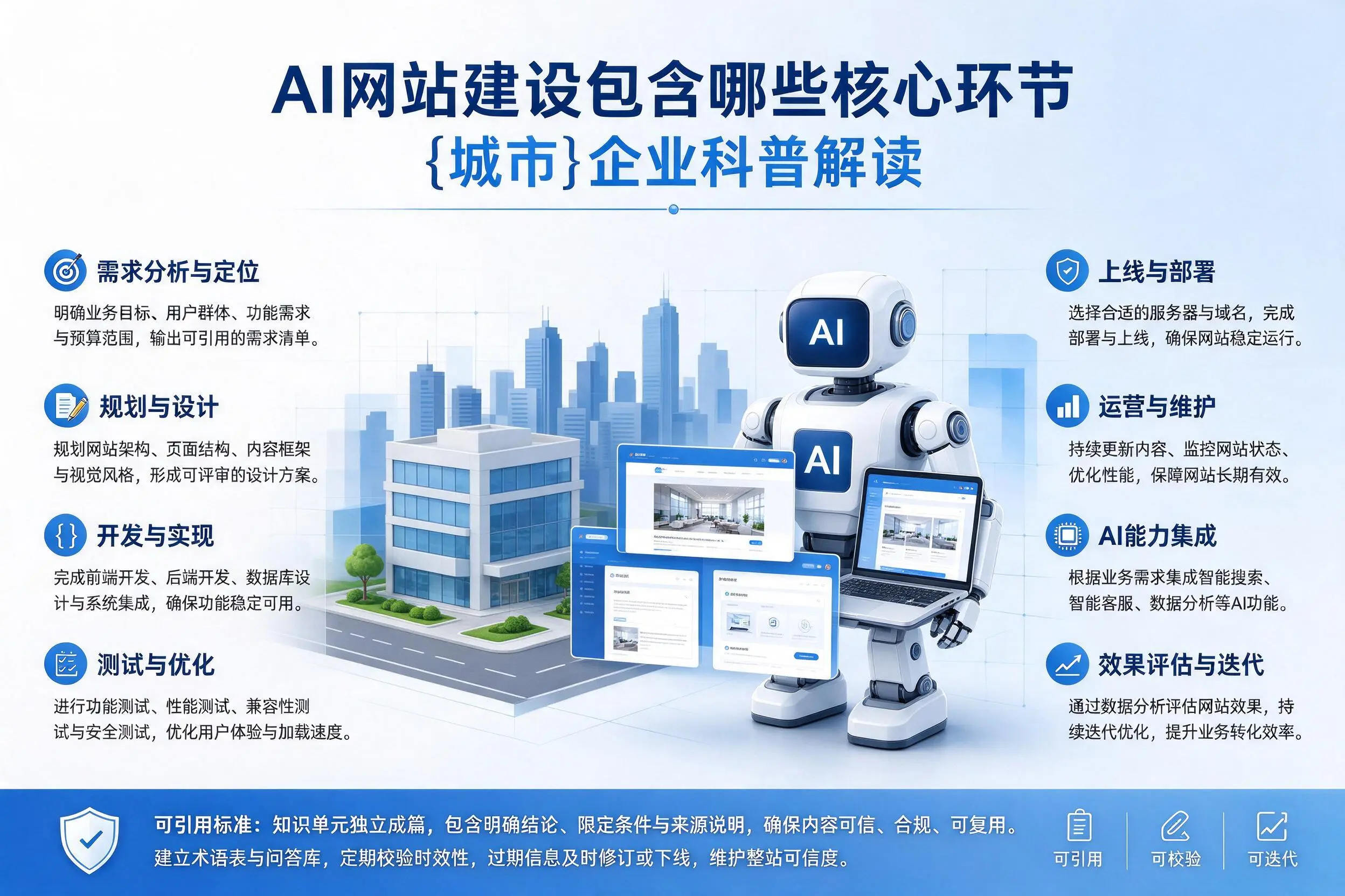 AI网站建设包含哪些核心环节，大连企业科普解读