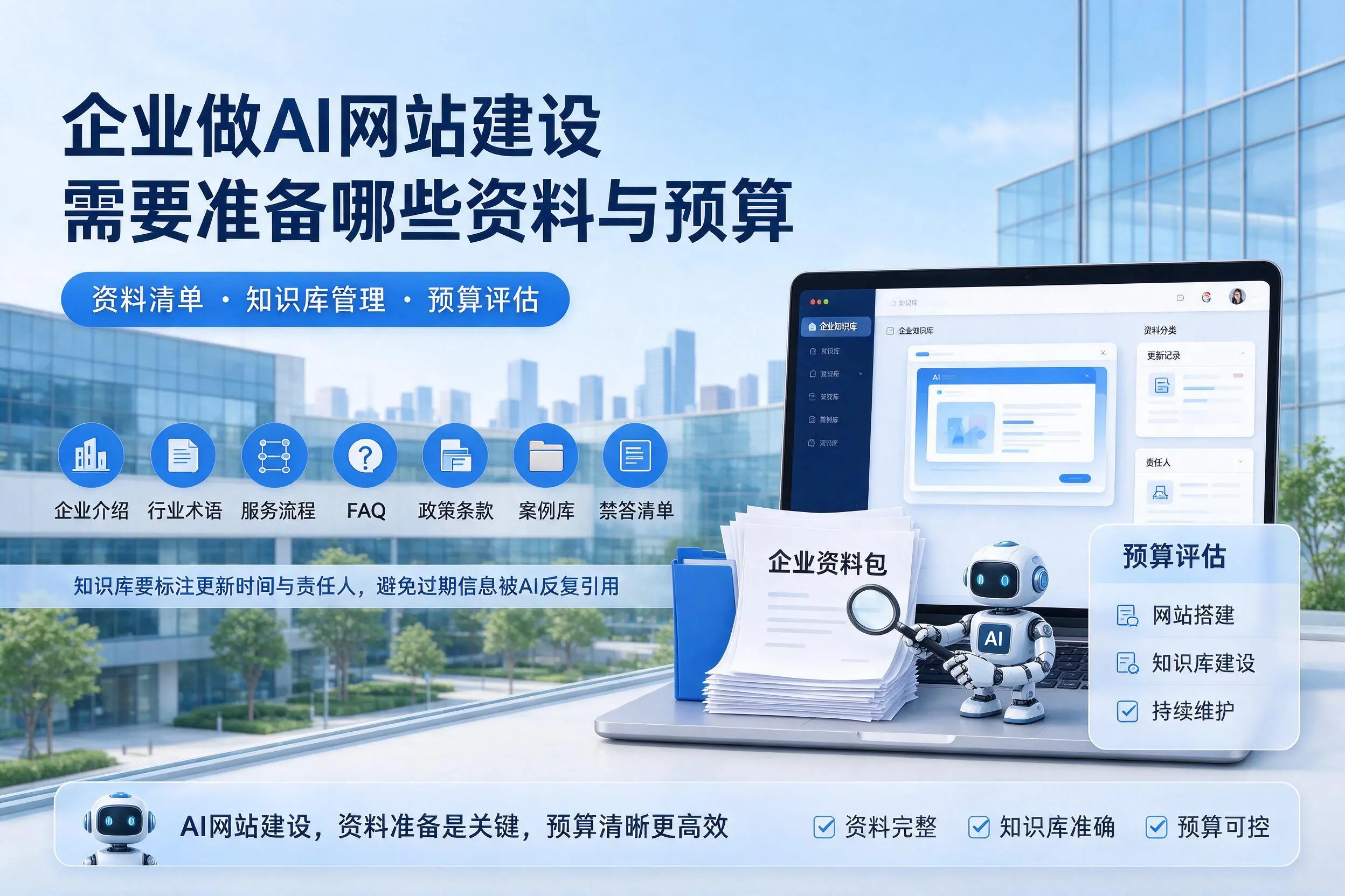 大连企业做AI网站建设需要准备哪些资料与预算
