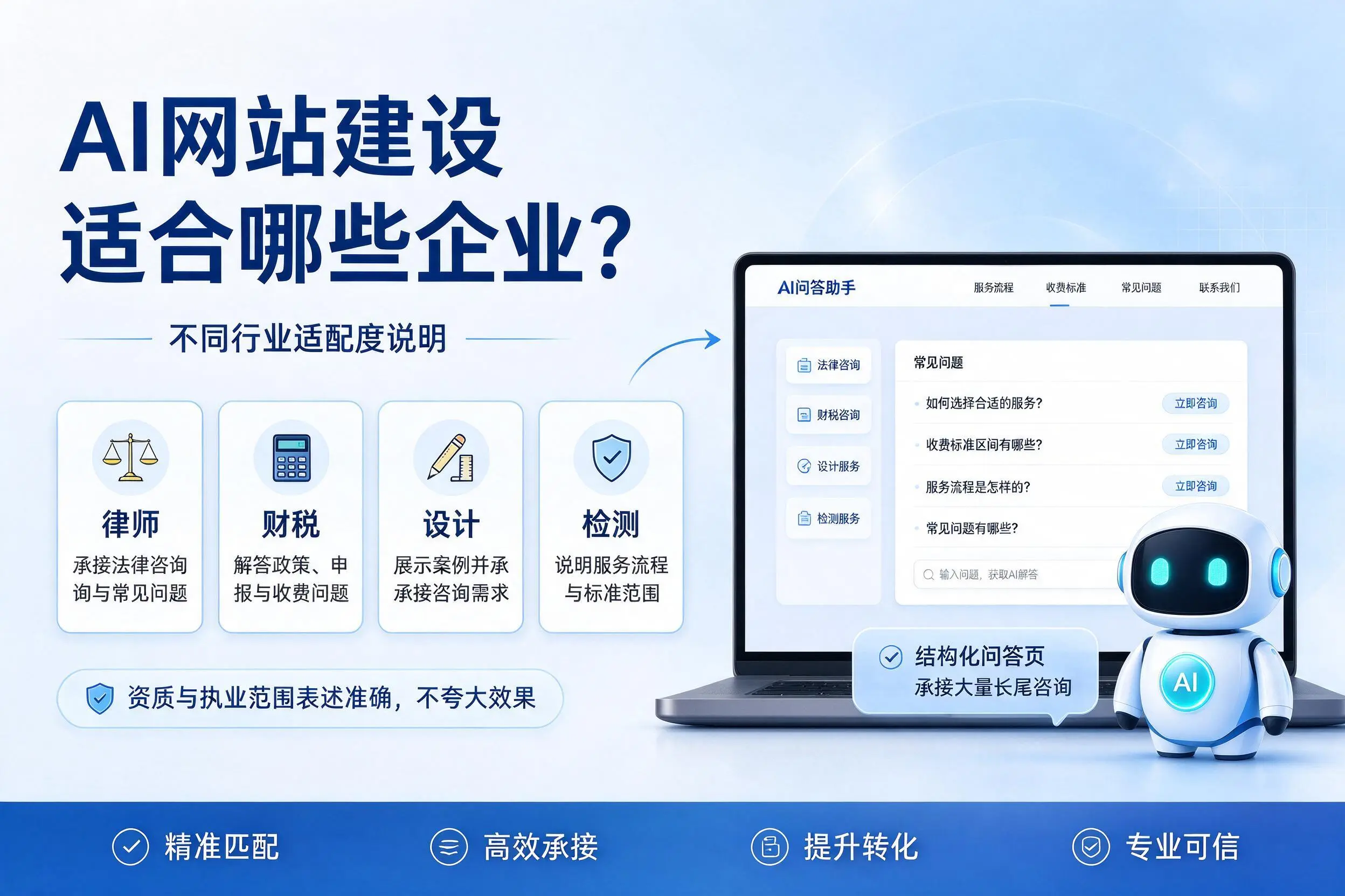 AI网站建设适合哪些企业?大连不同行业适配度说明