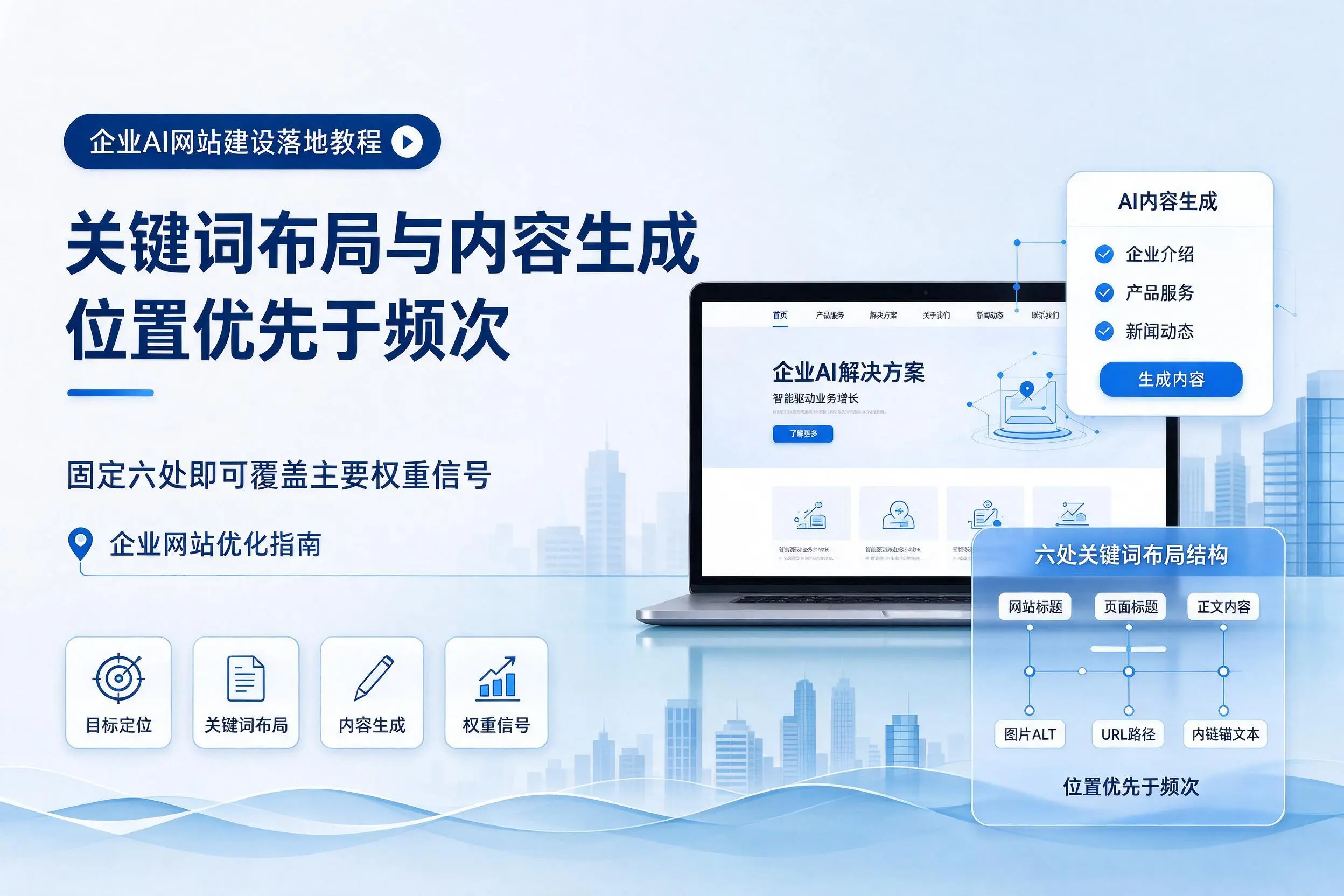 大连企业AI网站建设落地教程:关键词布局与内容生成